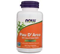 Now Foods Pau D'Arco 500 mg - 100 Capsule Vegetali