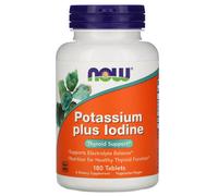 NOW Foods Potassium Plus Iodine potassio + iodio 180 Tablets NOW1452
