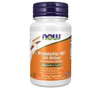 Now Foods Probiotico Probiotic-10 – 100 miliardi CFU – 10 ceppi – 30 capsule vegetali