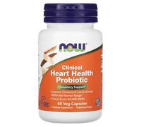 NOW Foods, probiotico clinico per la salute del cuore, 60 capsule veg
