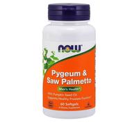 Pygeum 50 mg e Saw Palmetto 160 mg Estratti 60 Capsule Morbide Now Foods