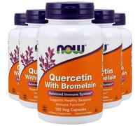 Now Foods Quercetina Con Bromelina 5X120 Caps 800mg E 2400GDU