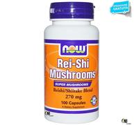 NOW FOODS Rei-Shi 100 cps 270 mg. Reishi Ganoderma Lucidum Difese Immunitarie