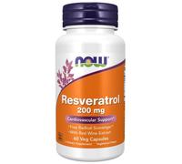 NOW Resveratrolo (con estratto di semi d'uva), 200 mg, 60 capsule vegetali