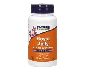 NOW FOODS Royal Jelly, 1500mg Equivalency - 60 vcaps - Pappa reale