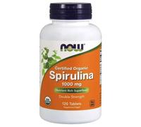 Spirulina biologica a doppia forza, 1000 mg 120 compresse Now Foods