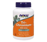 NOW FOODS Tri-Chromium 500 mcg + Cinnamon - 180 vcaps (cromo e cannella)