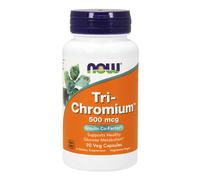 NOW FOODS Tri-Chromium 500 mcg with Cinnamon - 90 Veg Capsules - VITAMINE