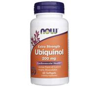 NOW Foods Ubiquinolo 200 mg Coenzima Q10 Extra Strength 60 capsule molli