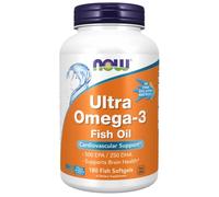 Now Foods Ultra Omega-3 Pesce Gelatina Capsule Morbide 180 Pesce Cuore Salute