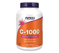 NOW FOODS Vitamin C + Rose Hips + Bioflavonoidi 1000mg, 250 Vtabs, Rosa Canina