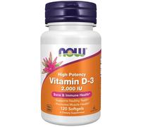 Now Foods Vitamin D-3 2,000 IU (120 Capsule morbida)