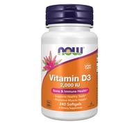 NOW FOODS Vitamin D-3, 2000 IU - 240 softgels