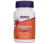 Now Foods Vitamin A 25,000 IU (100 Capsule morbida)
