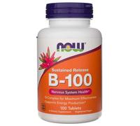 Now Foods Vitamina B-100 a rilascio prolungato, 100 compresse