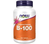 Now Foods Vitamina B-100 a rilascio prolungato, 100 compresse