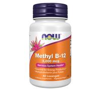 NOW Foods vitamina B-12 Methyl + acido folico 5000mcg 60 pastiglie NOW0496