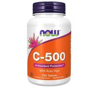 Now Foods Integratore Vitamina C 500 mg con Rosa canina - 250 compresse
