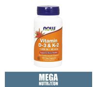 Now Foods Vitamina D-3 & K-2 1000 Iu 45mcg 120 Capsule Veg Osso Immune Salute