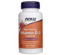 Now Foods Vitamina D3 1000 UI - 180 Capsule Morbide
