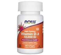 Now Foods Vitamin D-3 10,000 IU (240 Capsule morbida)