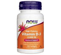 Now Foods Vitamin D-3 2,000 IU (120 Capsule morbida)