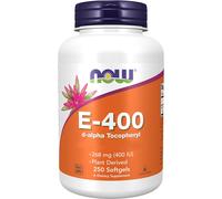 Now Foods, Vitamina E-400 D-Alfa Tocopheryl, 268 mg, 250 capsule molli