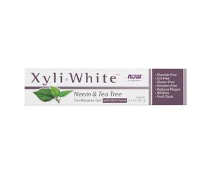 NOW Foods XyliWhite, Neem & Tea Tree Toothpaste Gel - 181g