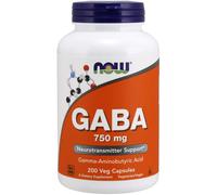 Now Foods GABA 750mg (200 Capsule veg)