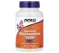 NOW Glucosamina 1000 Vegetariana, 90 capsule vegetali Integratore alimentare con cloridrato di glucosamina.