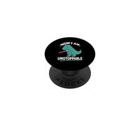 Now I Am Unstoppable Dinosaur T Rex Divertente PopSockets PopGrip Adesivo