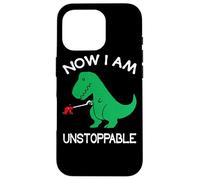 Now I Am Unstoppable Funny T-Rex Custodia per iPhone 16 Pro