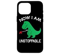 Now I Am Unstoppable Funny T-Rex Custodia per iPhone 16 Pro Max
