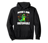 Now I Am Unstoppable T-Rex, divertente cacciatore di dinosauri Felpa con Cappuccio