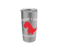Now I'm Unstoppable - Funny T-Rex Dinosaur Bicchiere termico in acciaio inox doppia parete