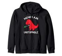 Now I'm Unstoppable - Funny T-Rex Dinosaur Felpa con Cappuccio