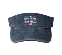 Now Is The Time for Peace Cappellino con Visiera Parasole Cappello da Sole Leggeri Confortevoli Cappellini con Visiera Parasole per Uomo Tennis Jogging