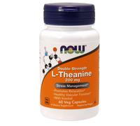 Now Foods L-Theanine, Double Strength 200 mg (60 Capsule veg)