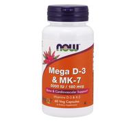 Now Foods Mega D3 e K2 MK-7, 60 capsule