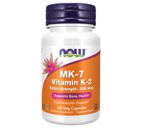 NOW MK-7 Vitamina K2, 300 mcg, Forza extra, 60 capsule vegetali