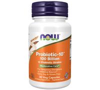 Now Foods Probiotico Probiotic-10 – 100 miliardi CFU – 10 ceppi – 30 capsule vegetali