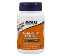 NOW Probiotic-10, probiotici, 25 miliardi di CFU, 10 ceppi, 50 capsule vegetali