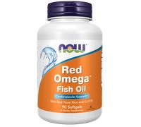 NOW Red Omega, Riso rosso fermentato con omega 3 e coenzima Q10, 90 capsule softgel