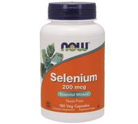 NOW Selenio, 200 µg, 180 capsule vegetali