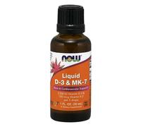 NOW Vitamina D3 liquida e K2 MK-7, 500 UI e 20 ug in 1 goccia, 30 ml