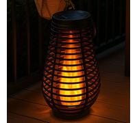 Nowa Lampada Solare Lanterne Esterna LED Nera IP44, H 26 cm
