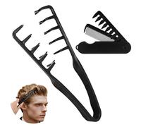 Nowavibe, 2 pettini magici per capelli testurizzati, volumizzanti e volumizzanti, per ricci, frange volugrip, stile quad