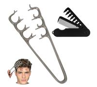 Nowavibe Pettini per capelli da uomo, per capelli disordinati, per capelli testurizzati, 2 pezzi, pettini magici volumizzanti a denti larghi per ricci, pettini volumizzanti