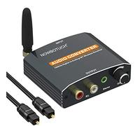 NOWBOTUCH Convertitore audio da digitale ad analogico DAC 192kHz con ricevitore Bluetooth 5.0 Controllo volume Ottico coassiale SPDIF Toslink Digital Stereo L/R RCA Adattatore audio da 3,5 mm