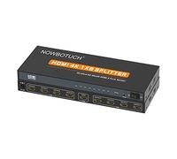 NOWBOTUCH Splitter HDMI 1x8 8 porte Switch HDMI 1 in 8 Out 1 porta a 8 HDMI Display Duplicate/Mirror Powered Splitter Ver 1.4 Certificato per Full HD 1080P Supporto 3D ad alta risoluzione